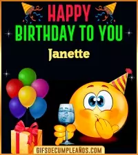 GIF GiF Happy Birthday To You Janette